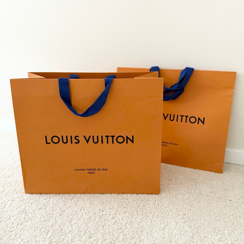 Authentic Louis Vuitton Paper Shopping Bags - XL x 3